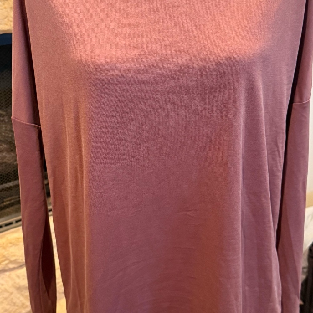 Ces Femme The Meredith Piko Tunic in Mauve, Women’s Size Small, New with Tags
